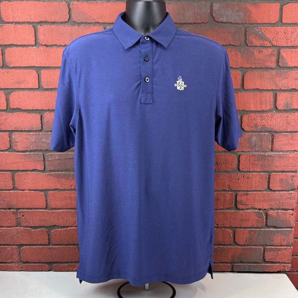 Straight Down Shirt‎ Mens Medium Blue Polo